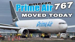 Amazon Prime Airliner Moving Nicely Today | YVR runway to reopen