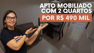 Apartamento mobiliado com 2 quartos por R$ 490 Mil em Cabo Branco João Pessoa - PB