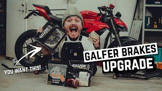 GALFER BRAKES UPGRADE ON MY DUCATI STREETFIGHTER V2!!