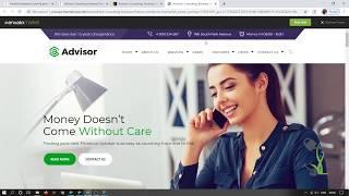 Advisor Consulting, Business, Finance Best WordPress Theme Tutorial Installation Demo Content Setup