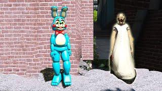 ANIMATRONIC Bonnie Found grandma Granny! GTA 5 Mods FNAF Multi Pulti