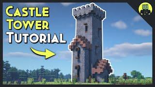 How To Build - Castle Tower in Minecraft!! [Tutorial 2021]