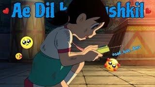 Nobita and shizuka sad love status   || Ae Dil hai mushkil song || Doremon amv.