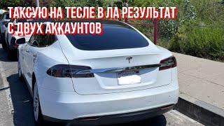 Эконом такси на Тесле результат работы двух аккаунтов ￼