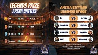 Arena Battles Legends Stage Players Round 1