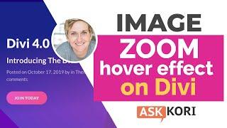 Add a Zoom Effect to Images on Divi Builder