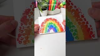 Simple but Creative Rainbow Art  #shorts
