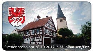 Sirenenprobe Enzkreis am 28.10.2017 in Mühlhausen/Enz | Blaulicht Karlsruhe