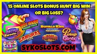 Online Slots Bonus Hunt With Eye Of Horus & Dog House & Many More Slots 