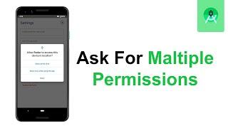 How to request Multiple Permissions at once in android || Android studio tutorial