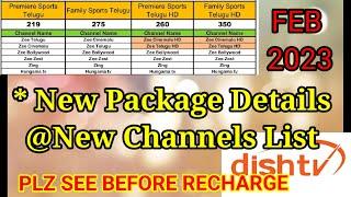 DISHTV ANNOUNCED 219 PACKS | CHANNEL LIST| OFFERS || IN KHADAR BASHA ||