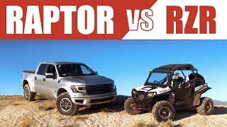 Offroad Comparison - Raptor vs RZR - Suspension Shootout Epidsode 1