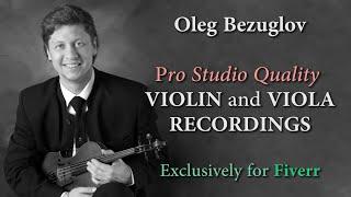 Professional Violin Recording Studio - Hire Studio Violin Recording Violinist