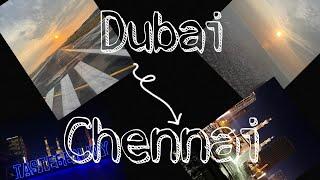 Dubai to Chennai Our 1st Video in you tube #1stvlog