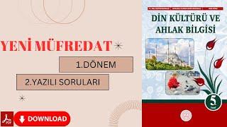 5.SINIF DİN KÜLTÜRÜ 1.DÖNEM 2.YAZILI SORULARI | AÇIK UÇLU | PDF