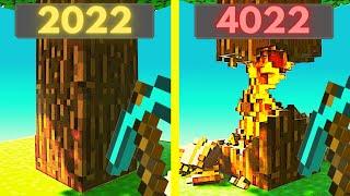 minecraft physics in 2022 vs 4022