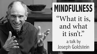 What Mindfulness Is (and What it Isn't) – a Talk by Joseph Goldstein