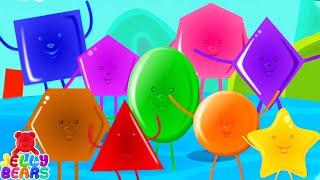 Ten Little Shapes Educational Video And Baby Rhyme By Jelly Bears