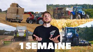 1 SEMAINE À LA FERME : moisson, paille, fumier, déchaumage...