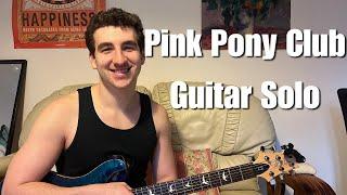 Chappell Roan "Pink Pony Club"  Guitar Solo Tutorial + Lesson