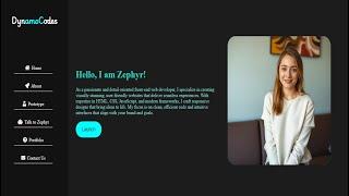 Portfolio Website using HTML, CSS and JavaScript Part 2