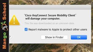 Cisco AnyConnect Secure Mobility Client will damage your computer Mac fix Guide