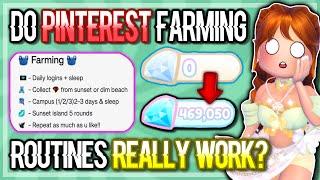 I Tested a Farming Routine by Pinterest & the results were….