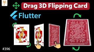 Flutter Tutorial - Flip/Rotate 3D Image Object By Drag Gestures | Flipping Card GestureDetector