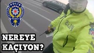 POLİSTEN KAÇMAYI DENEDİ! POLİS KOLUNDAN TUTTU! - MOTORCU TARTIŞMALARI