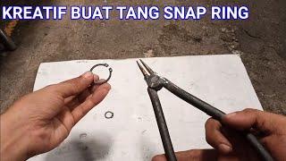 very creative thinking making snap ring pliers from used materials