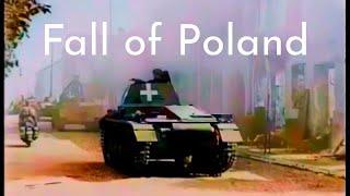 Nazi Invasion of Poland in Color Film