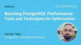 Webinar Promo - Boosting PostgreSQL Performance: Tools and Techniques for Optimization