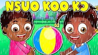 Nsuo Koo Kɔ | Twi Nursery Rhymes | Rain Rain Go Away Akan Children's Song | Ghana Nursery Rhymes