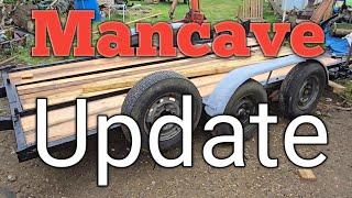 Mancave update. Engine. Tractor, Trailer and Mrs Mancave.