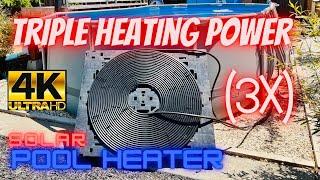 Solar Heater For Pool - DIY Water Heater (3X) Triple Heating Power How To And Setup