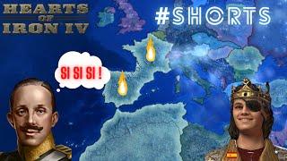 how to BECOME SUPER SPAIN | #Shorts​ | Hearts of Iron IV | feat. CuriousConnman