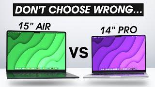 15" MacBook Air vs 14" Pro Comparison - BIG Difference!