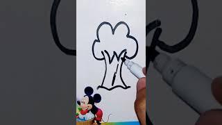 easy tree drawing#viral#top#trending#youtube#shorts