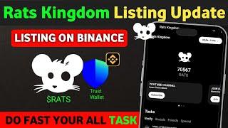 Rats Kingdom Listing on Binance | Rats Kingdom Snapshot Update | Rats Kingdom Airdrop Distribution