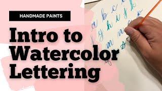 Watercolor Brush Lettering and Calligraphy | Simply Lettered Subscription | DIY Project | Tutorial |