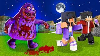 Aphmau and Aaron 100 Days Of Attack GRIMACE SHAKE in Minecraft