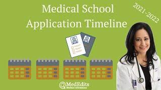 Medical School Application Process and Medical School Application Timeline 2021-2022 | MedEdits