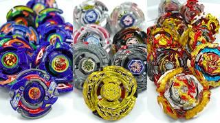 ULTIMATE TRIPLE EVOLUTION BATTLE - L-DRAGO BEYS vs DRANZER BEYS vs SPRIGGAN BEYS | BEYBLADE CROSSGEN