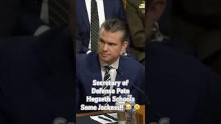 Secretary of Defense Pete Hegseth Schools Some Jackass!!  