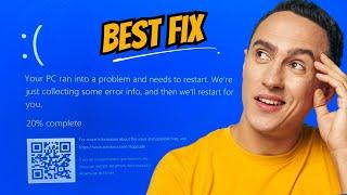 FIX "Your device ran into a problem and needs to restart" ( Windows 10/11) | Blue Screen Error