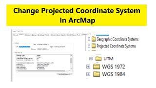 Change Projection Coordinate System in ArcMap | Change Coordinate System GIS