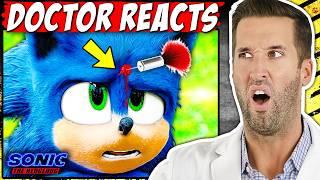 ER Doctor REACTS to CRAZIEST Sonic the Hedgehog Movie Injuries