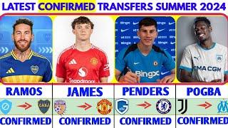 THE LATEST CONFIRMED TRANSFER NEWS AND RUMOURS TRANSFERS 2024, RAMOS, JAMES, POGBA, PENDERS