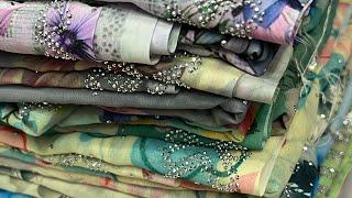 RAMZAN COLLECTION||DIGITAL FLOWER DESIGN PRINT SAREES||Ansi fashions