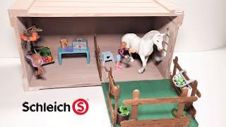 Schleich Horse Stable Easy DIY | Crafting New Schleich Horse Barn